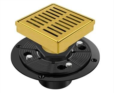 स्क्वायर शॉवर फर्श नाली के साथ निकला हुआ किनारा