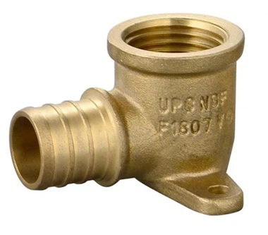 PEX पीतल 90 डिग्री कोहनी फिटिंग